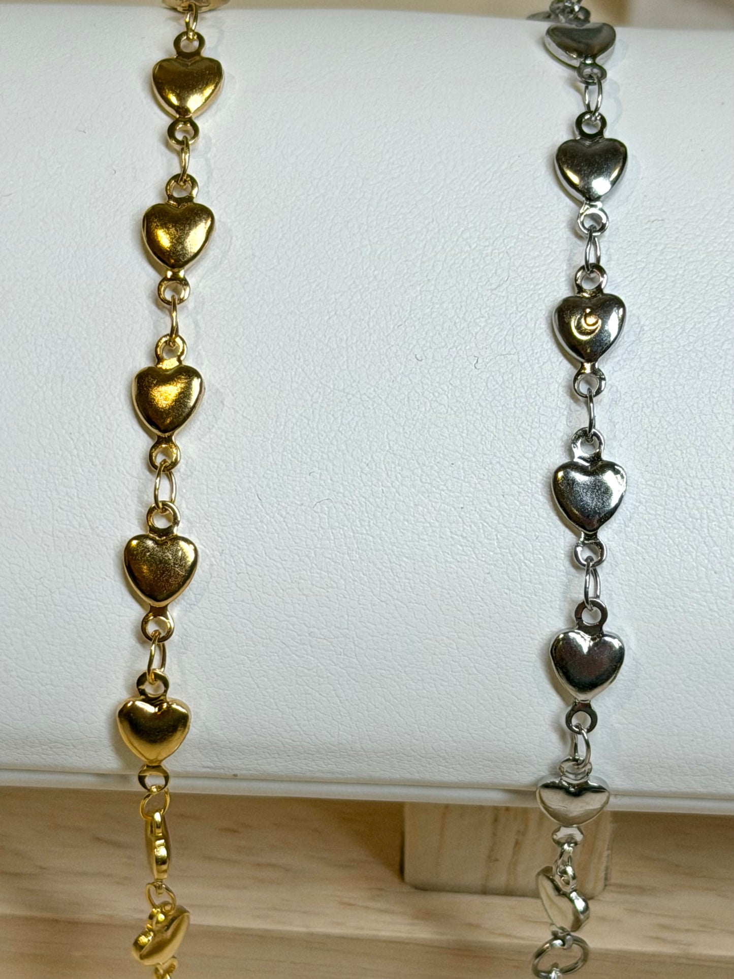 Cordelia - Multi Heart Bracelet - Stainless Steel