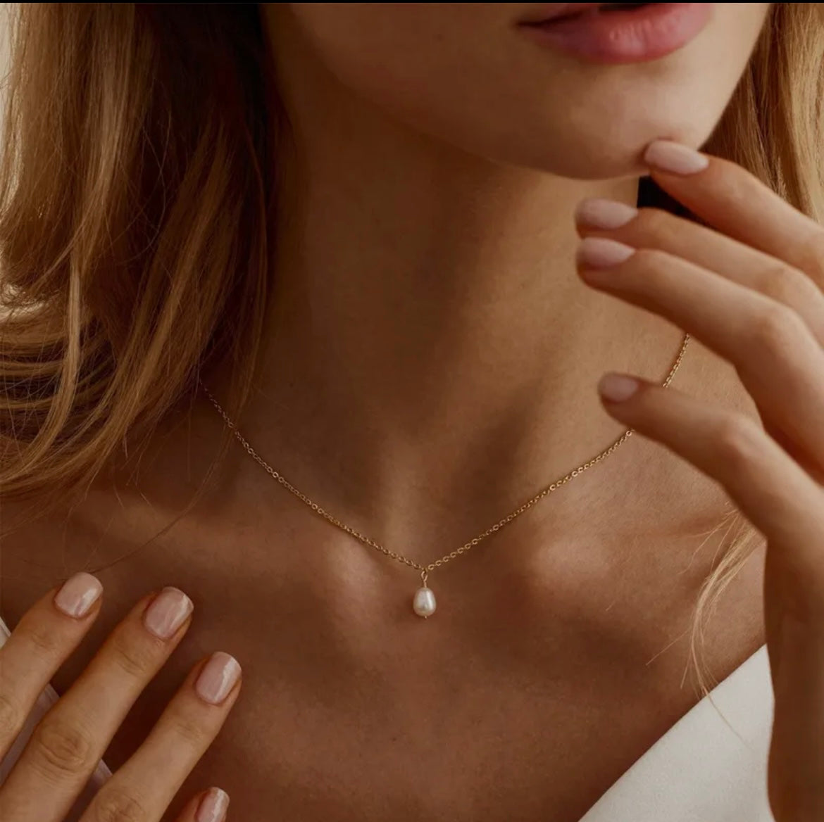 Ellie Single Fresh Water Pearl Necklace