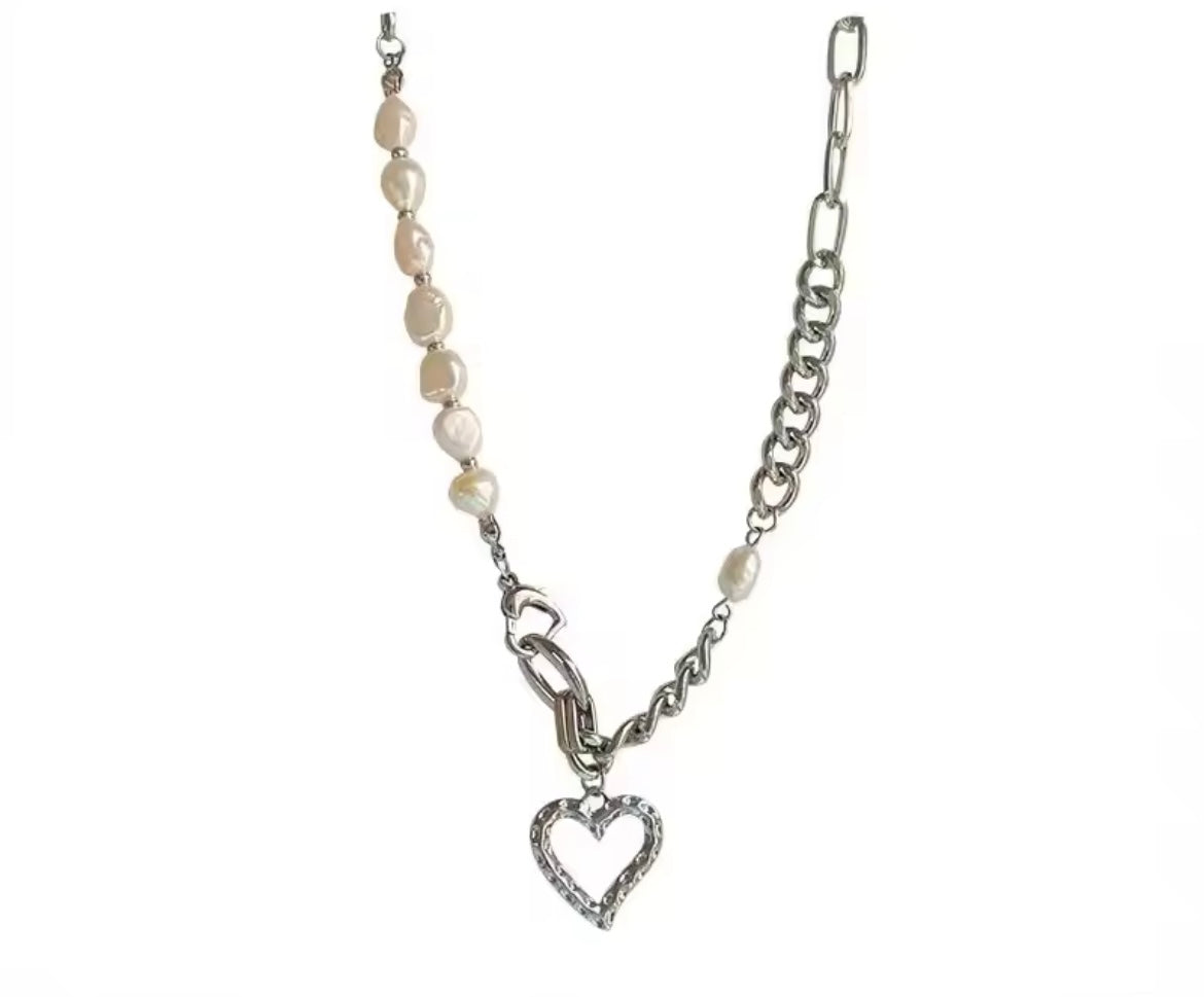 Wren - 925 Sterling Silver Heart Necklace