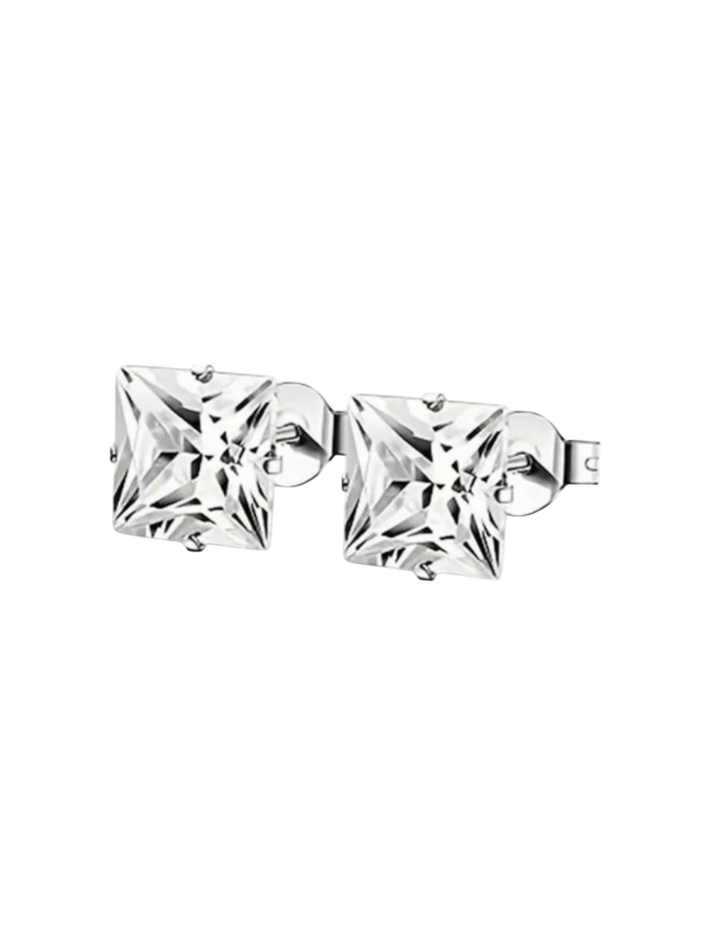 Aura-Square Stone Studs