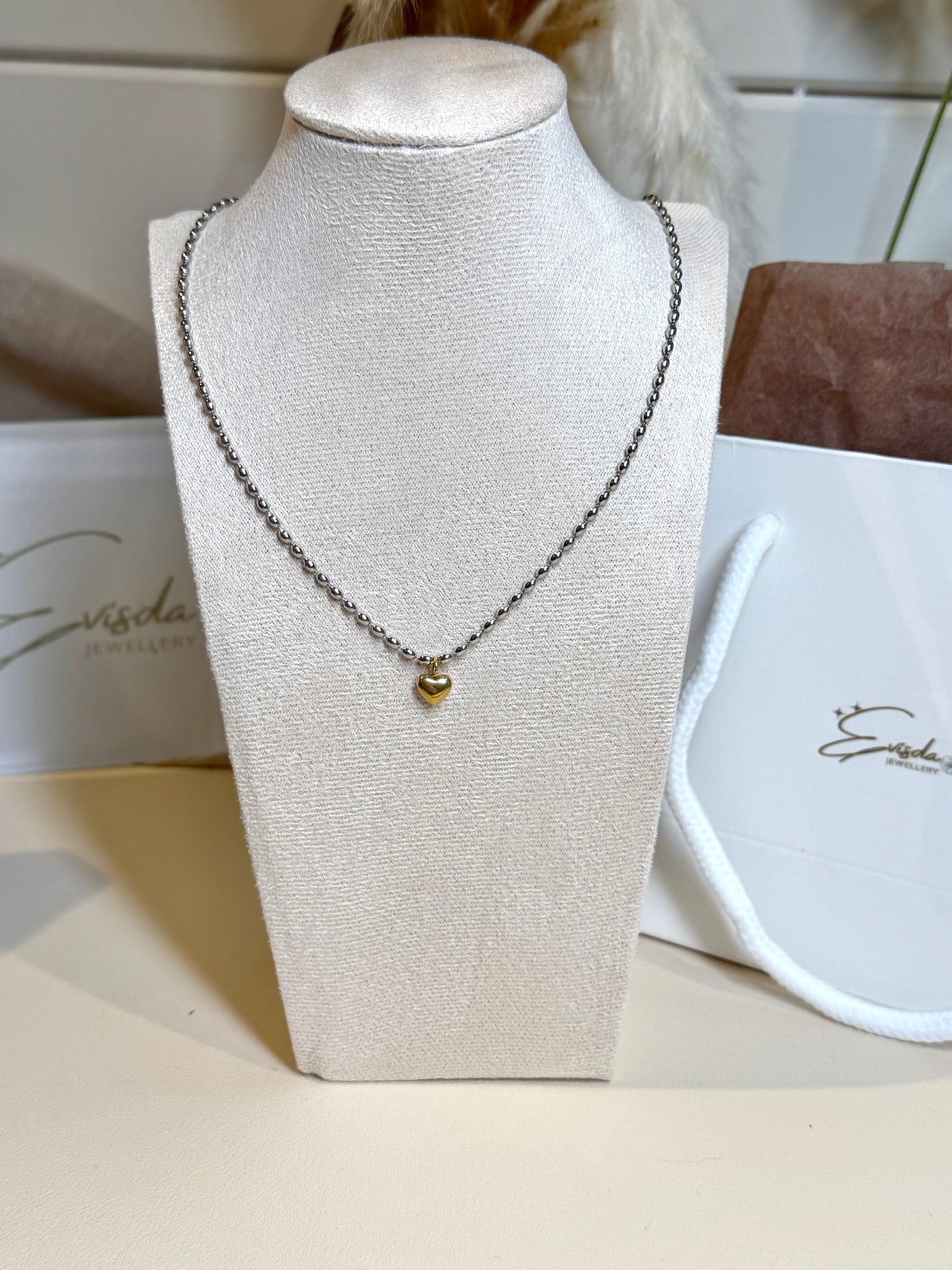 Bella Necklace - Mixed Metal Stainless Steel