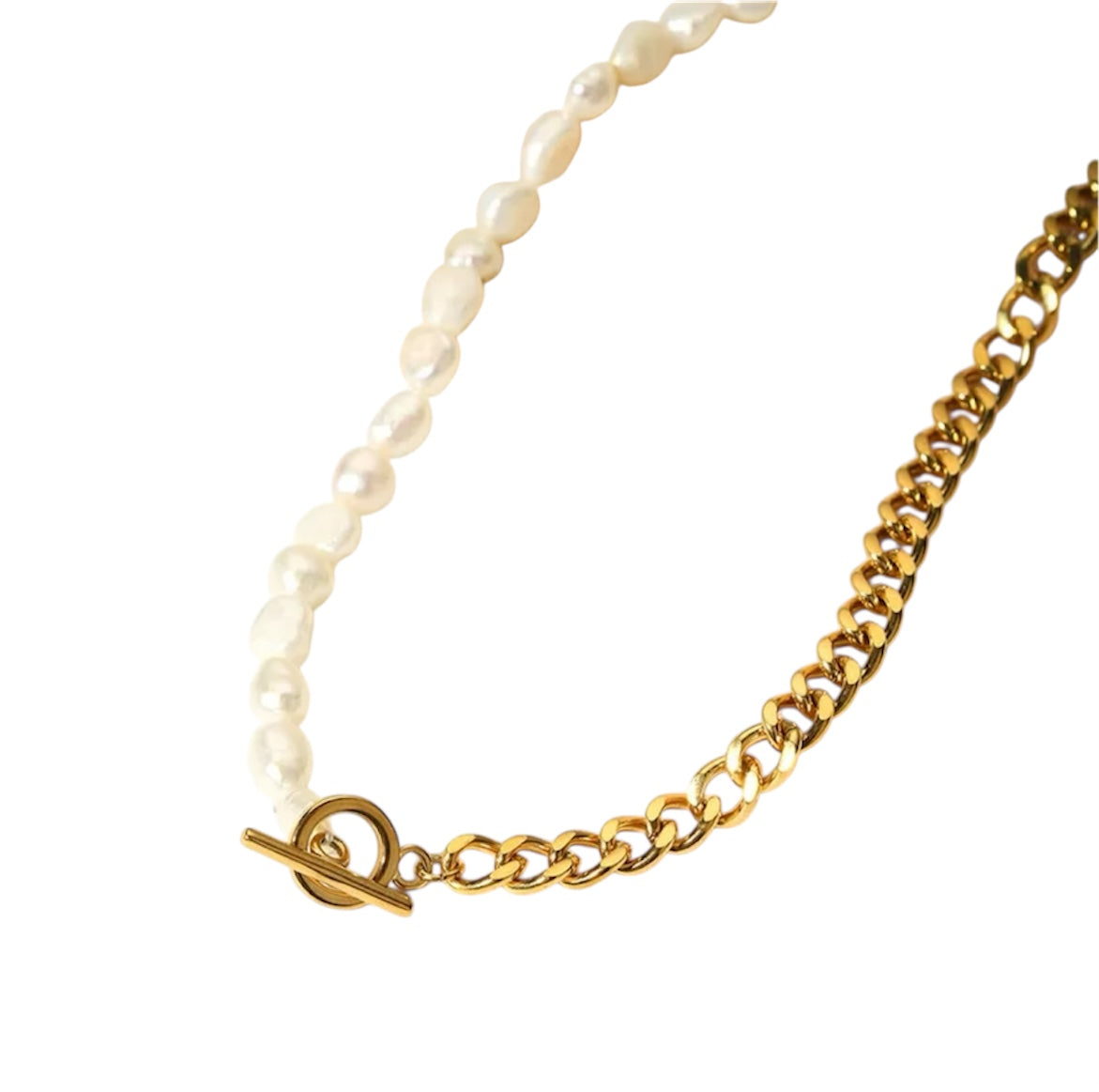 Charlotte T-Bar Freshwater Pearl Necklace