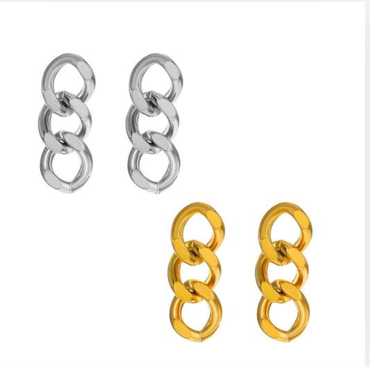 Orion - Chain Drop Earrings