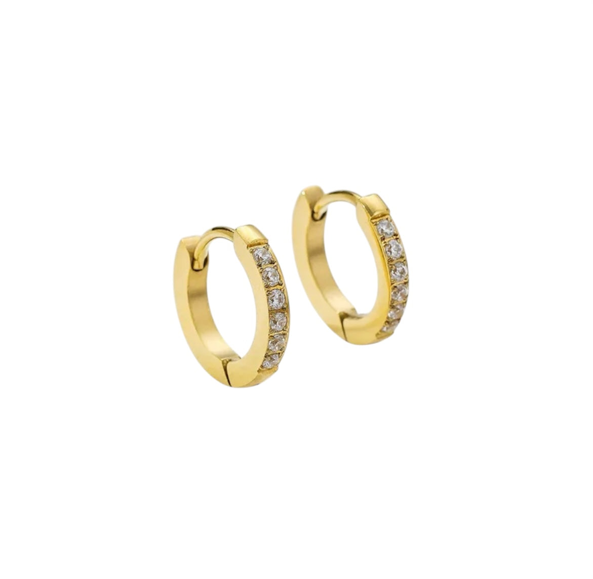 Grace Cubic Zirconia Huggie Hoops