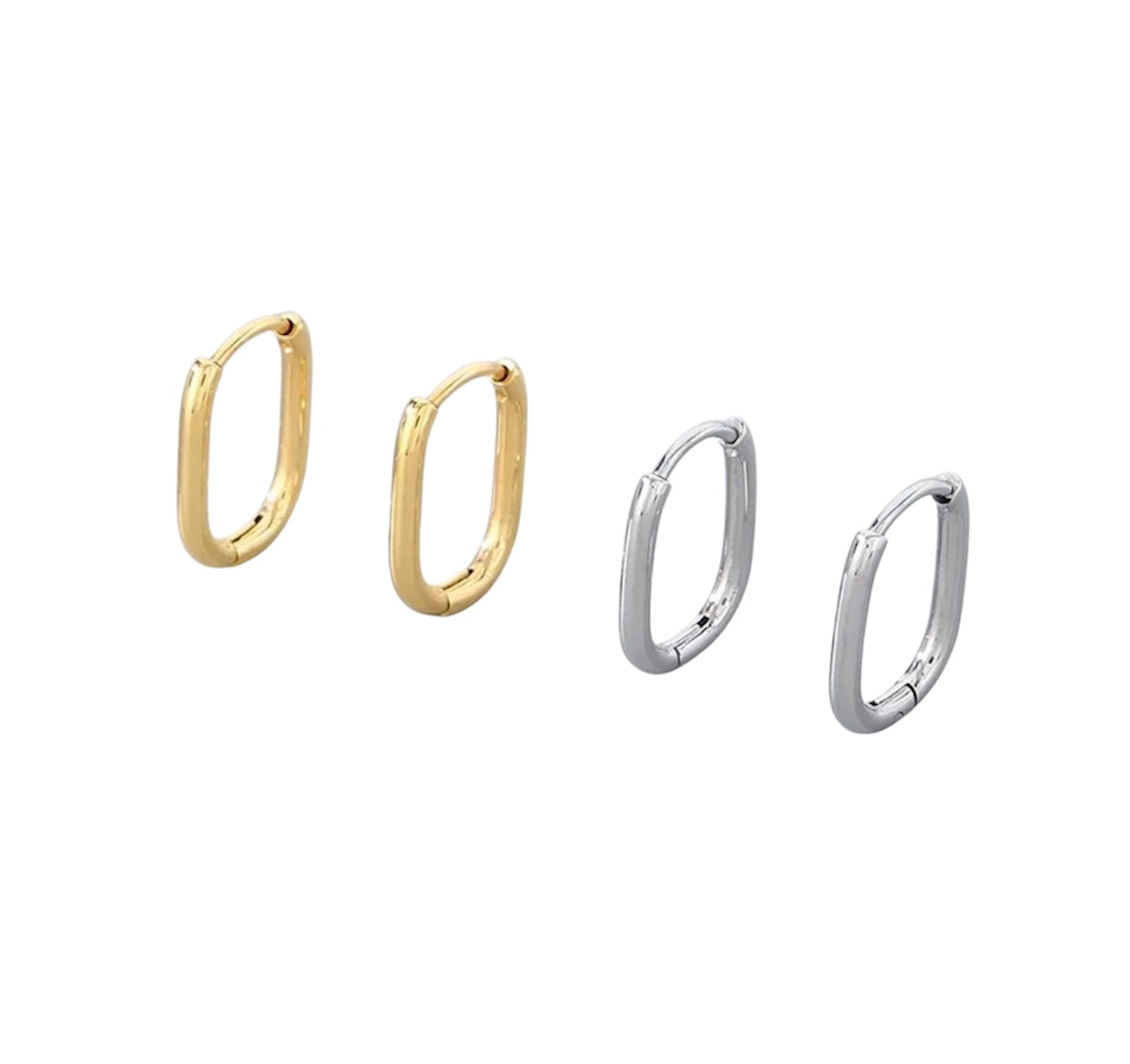 Cara Oval Hoop Earrings