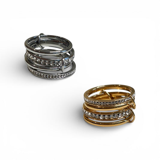 Arabella - Stone Multi Linked Ring