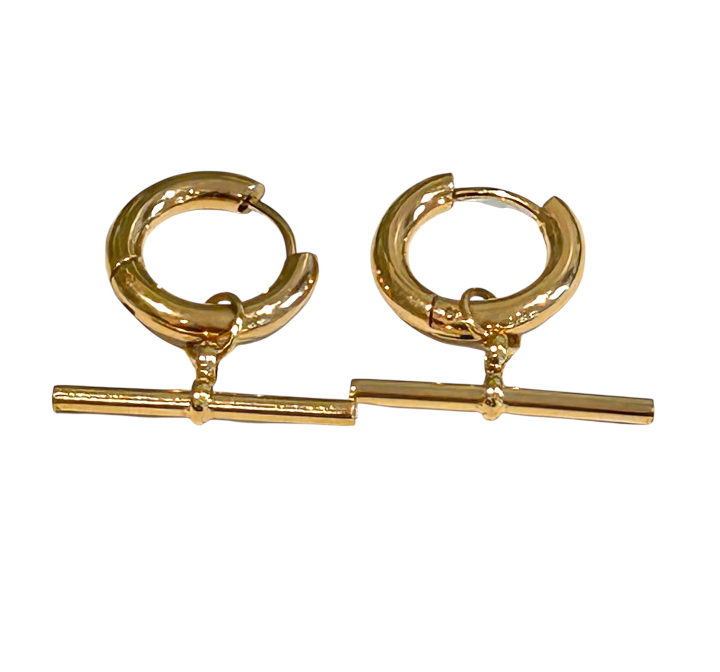 Sienna T-Bar Hoop Earrings